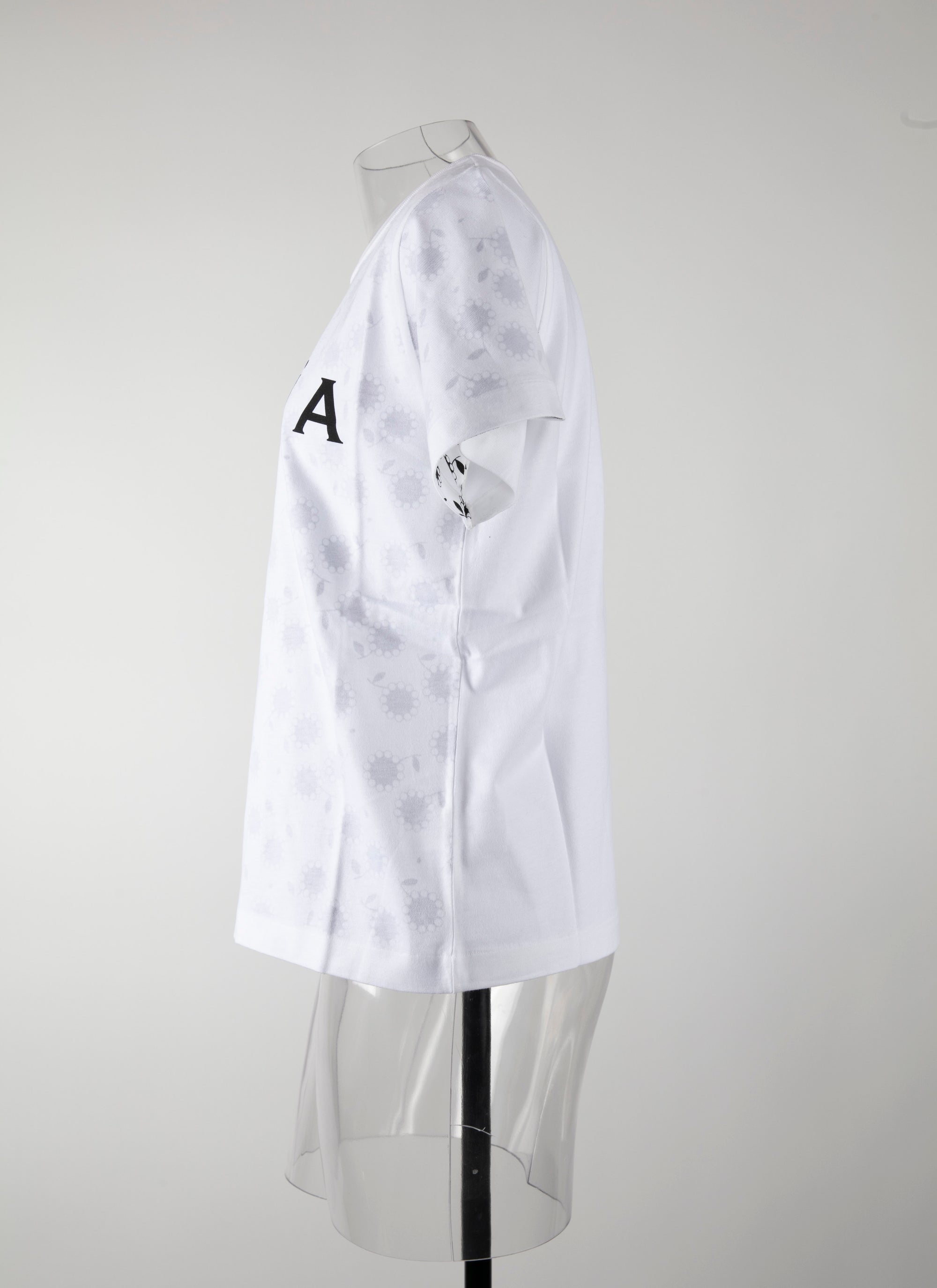 T-shirt logo Alaïa à manches courtes - Blanc intense