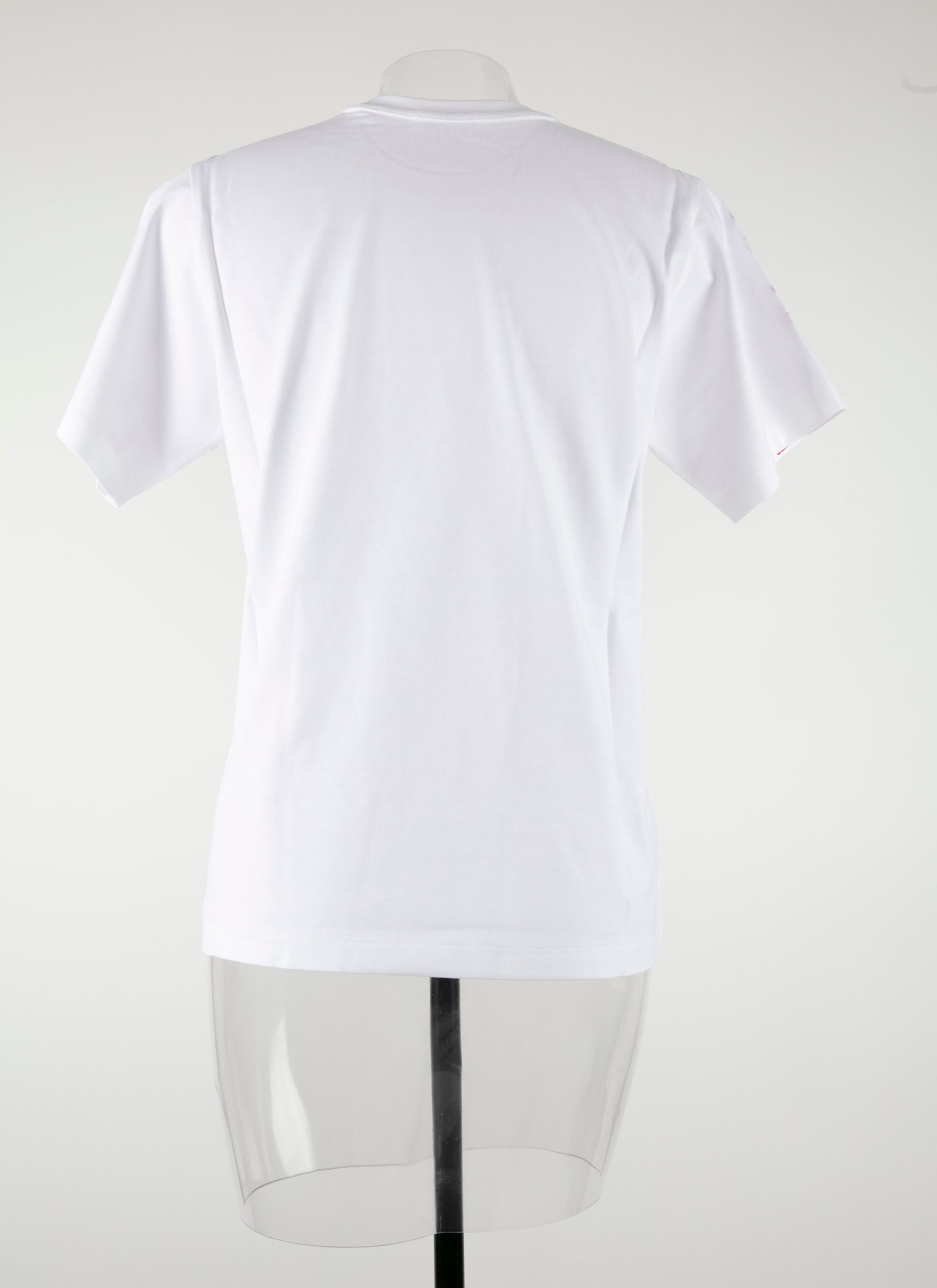 T-shirt logo Alaïa à manches courtes - Blanc & Rouge