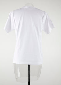T-shirt logo Alaïa à manches courtes - Blanc & Rouge