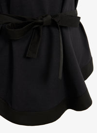 Structured T-shirt - Black