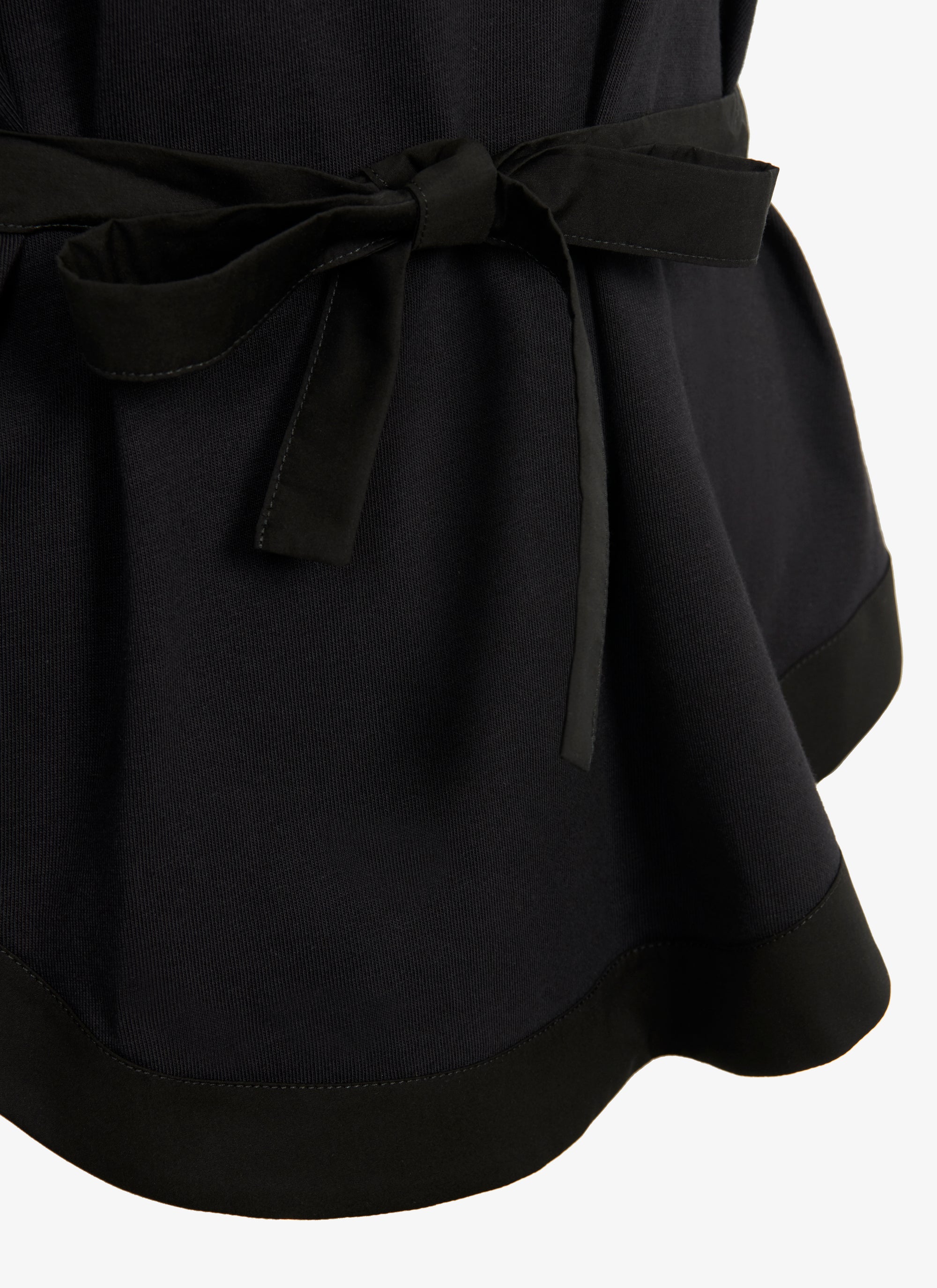 Structured T-shirt - Black