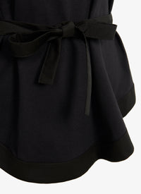 Structured T-shirt - Black