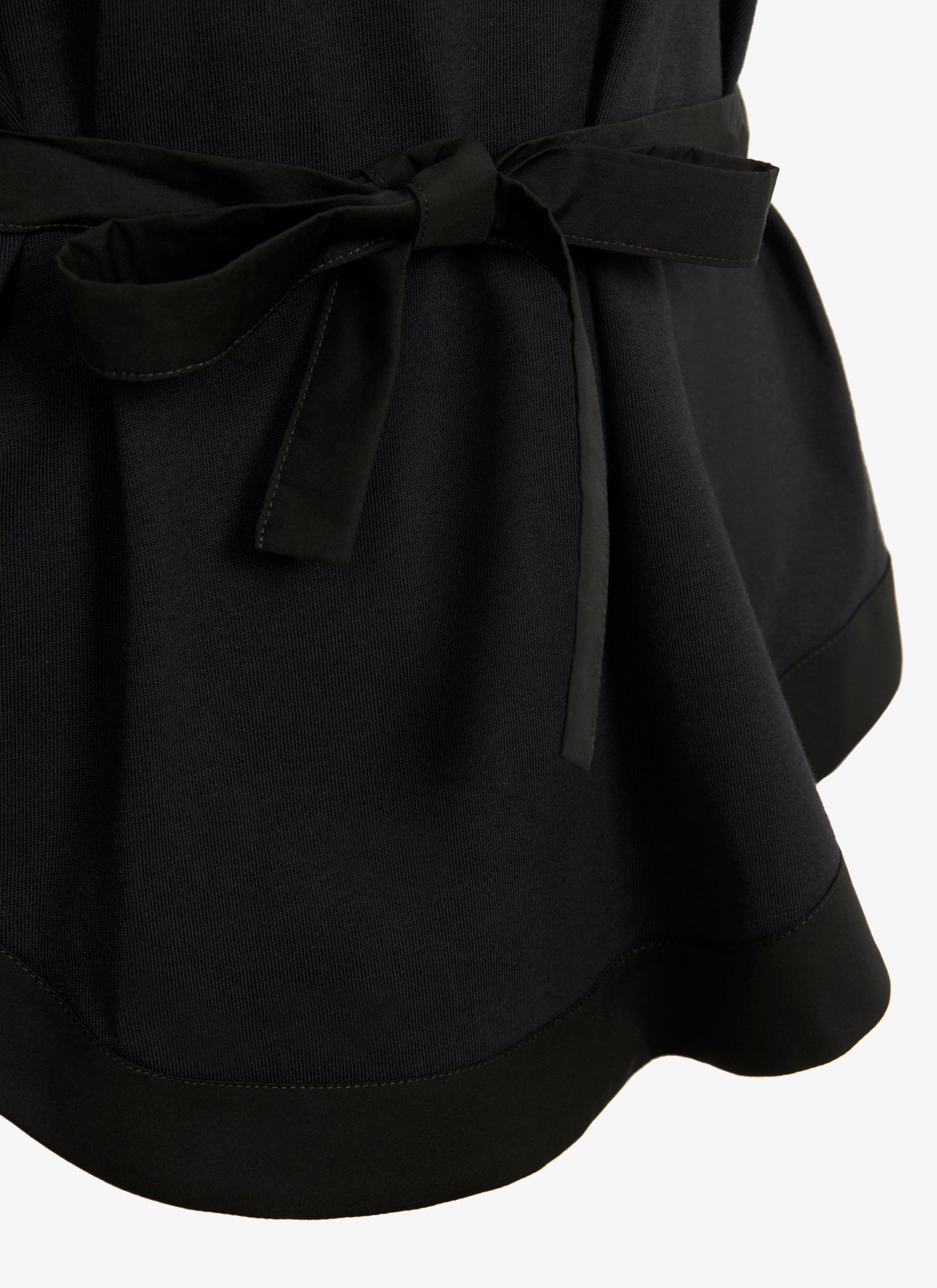 Structured T-shirt - Black