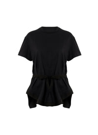 Structured T-shirt - Black