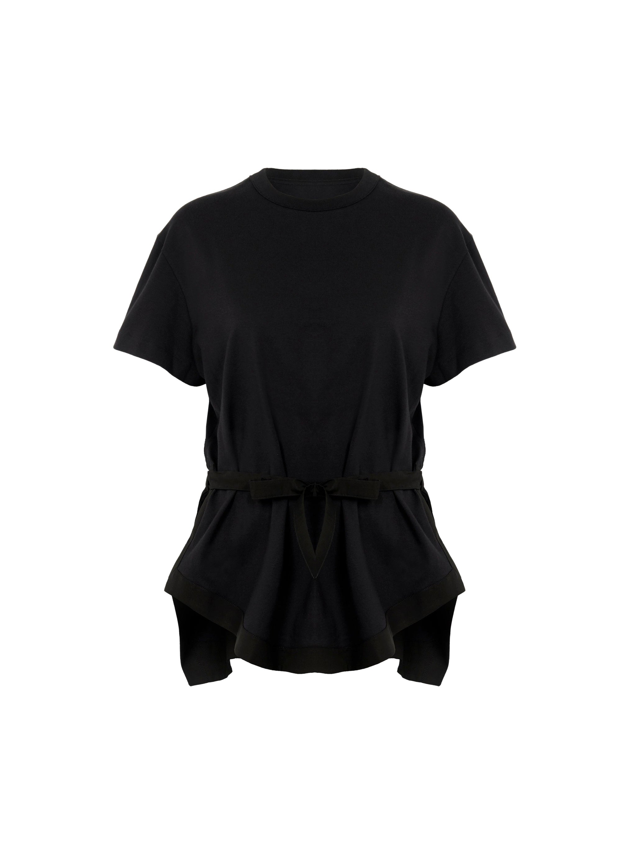 Structured T-shirt - Black