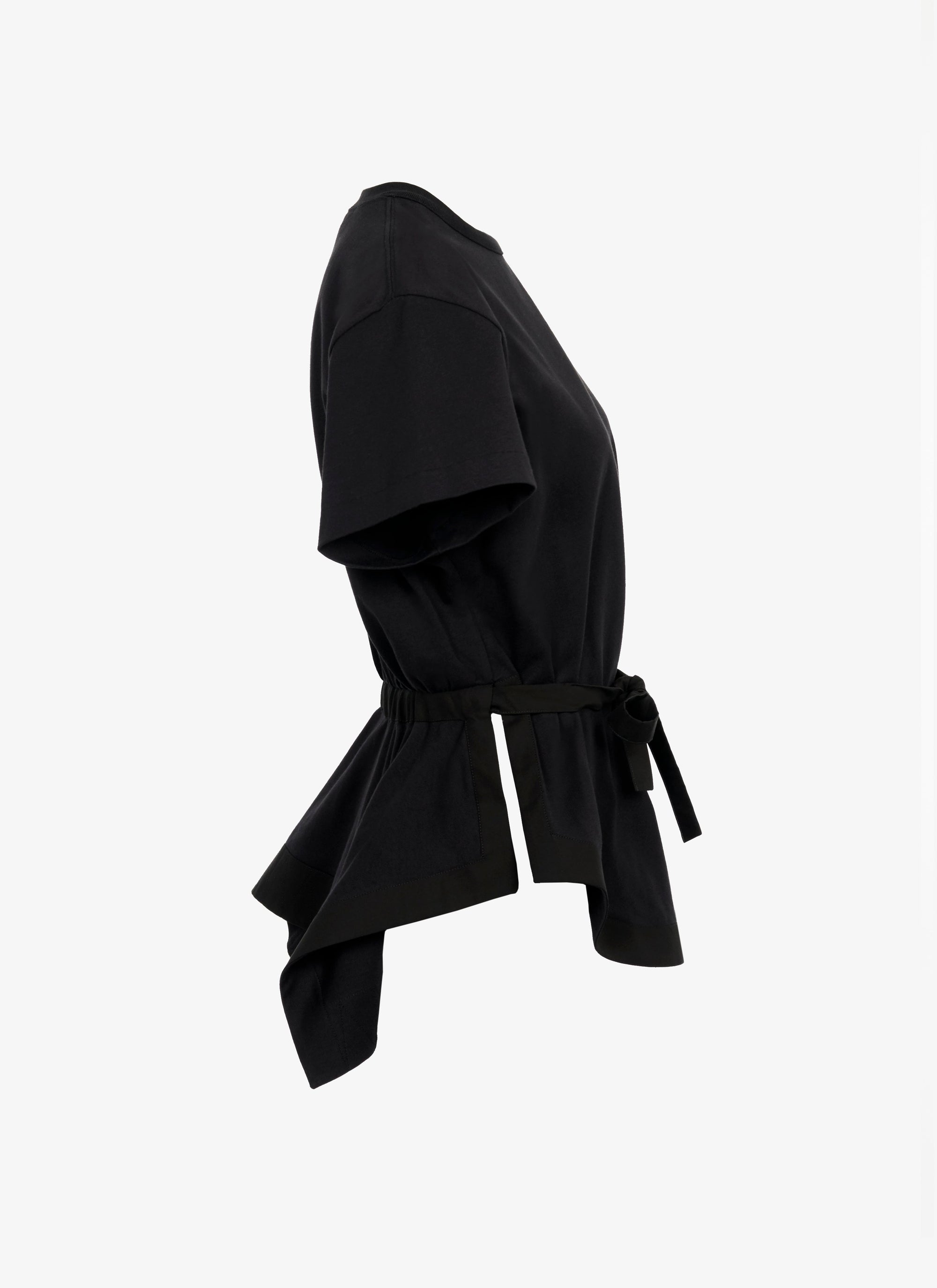 Structured T-shirt - Black