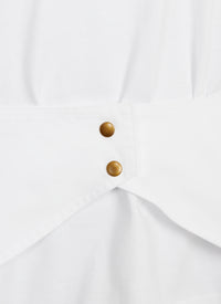T-shirt long structuré - Blanc