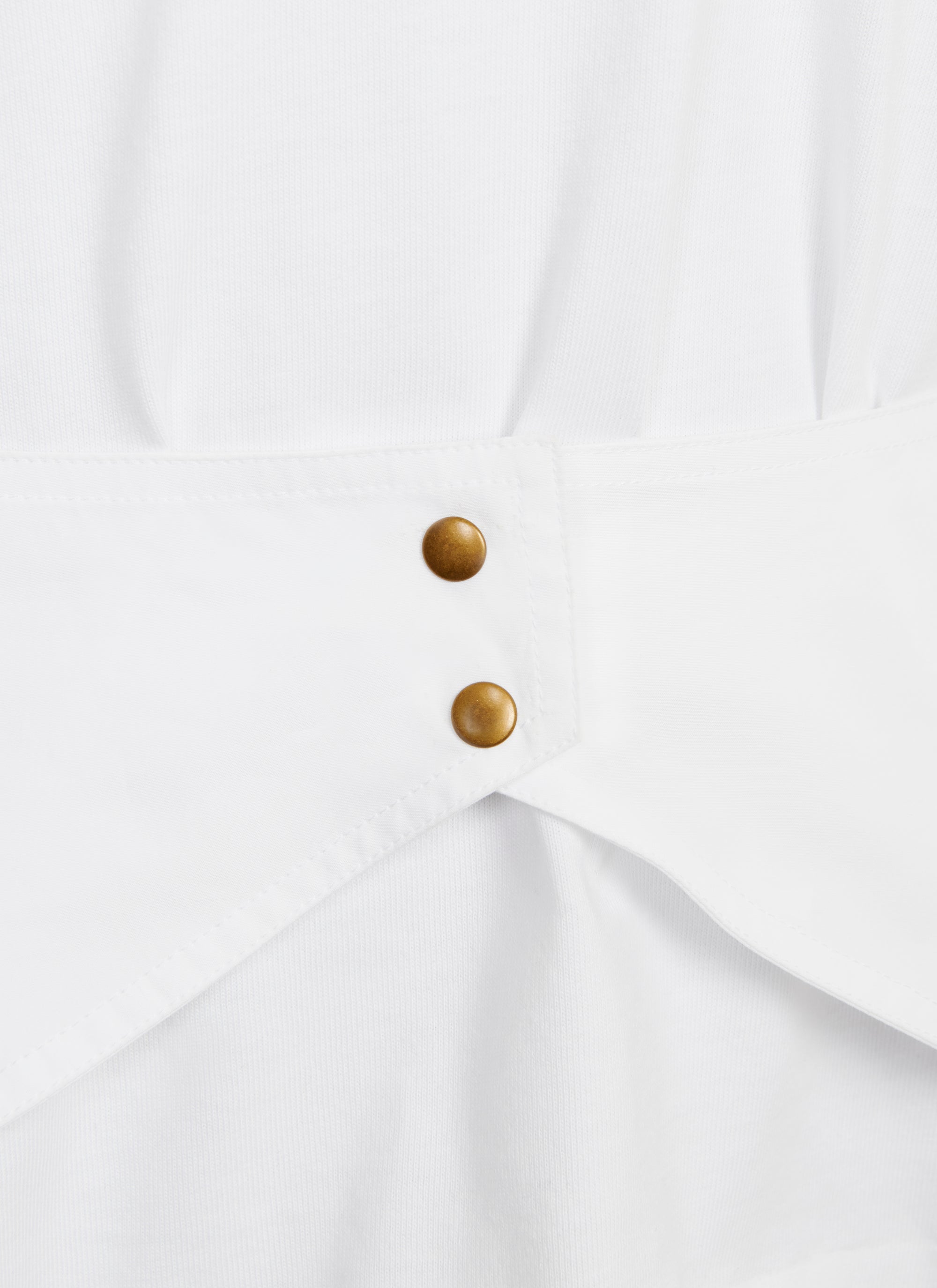 T-shirt long structuré - Blanc
