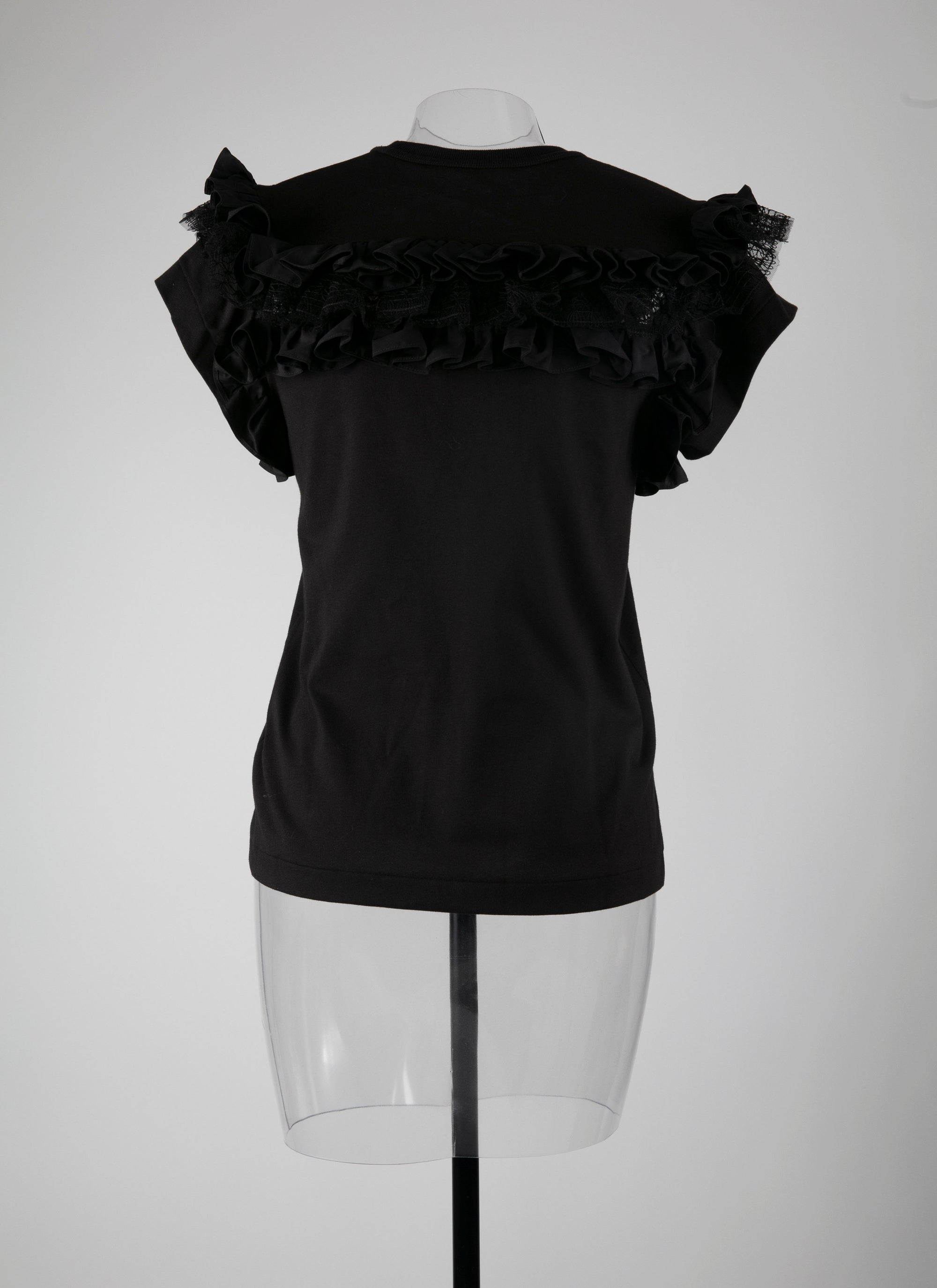 T-shirt à manches volantes - Noir