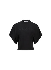 T-shirt à logo et manches larges - Noir & Noir