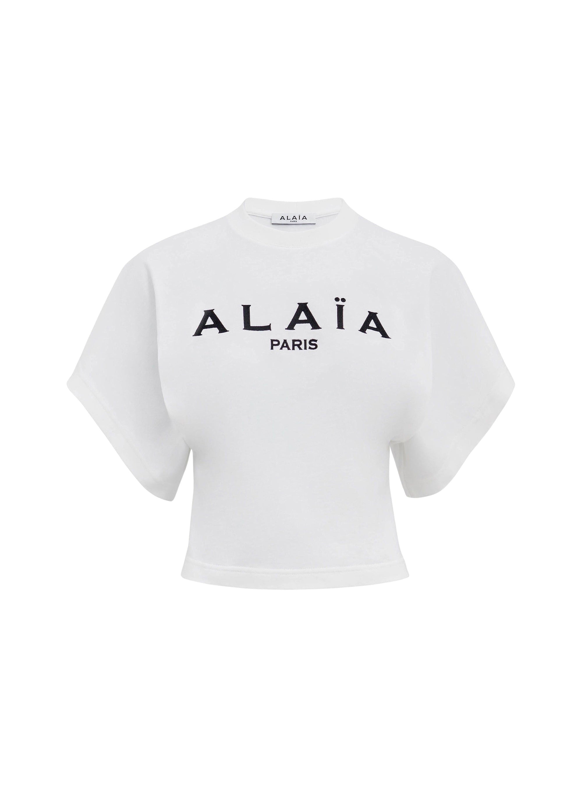 T-shirt à logo et manches larges - Blanc & Noir