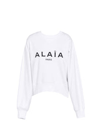 Logo sweatshirt Alaïa - White & Black