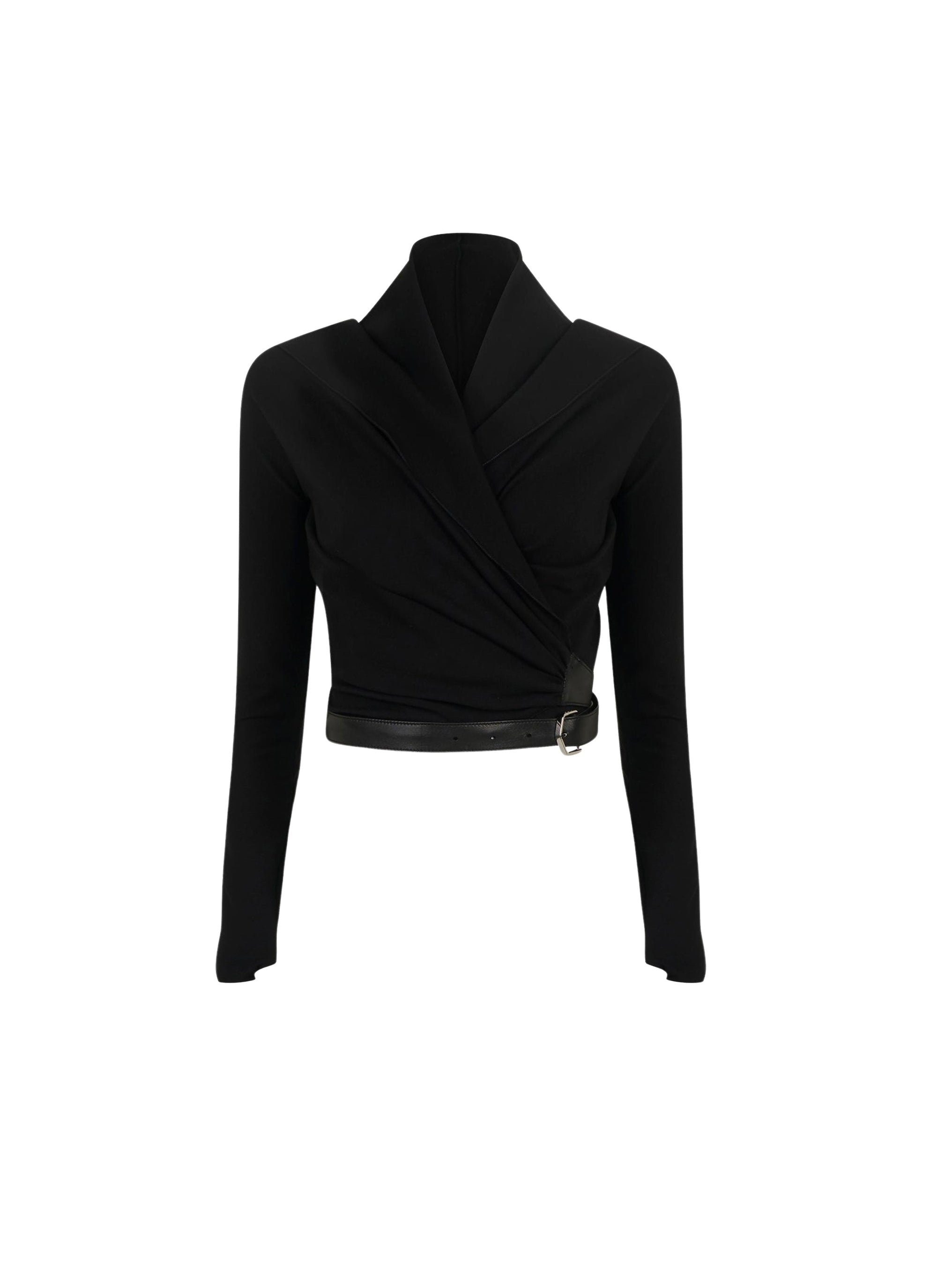 Top portefeuille à capuche - Noir Alaïa