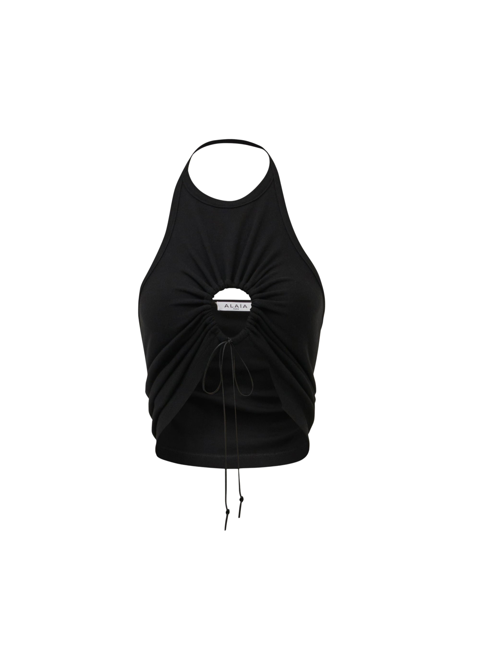 Débardeur côtelé - Noir Alaïa