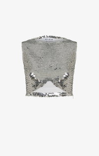 Blouse à sequins - Argent