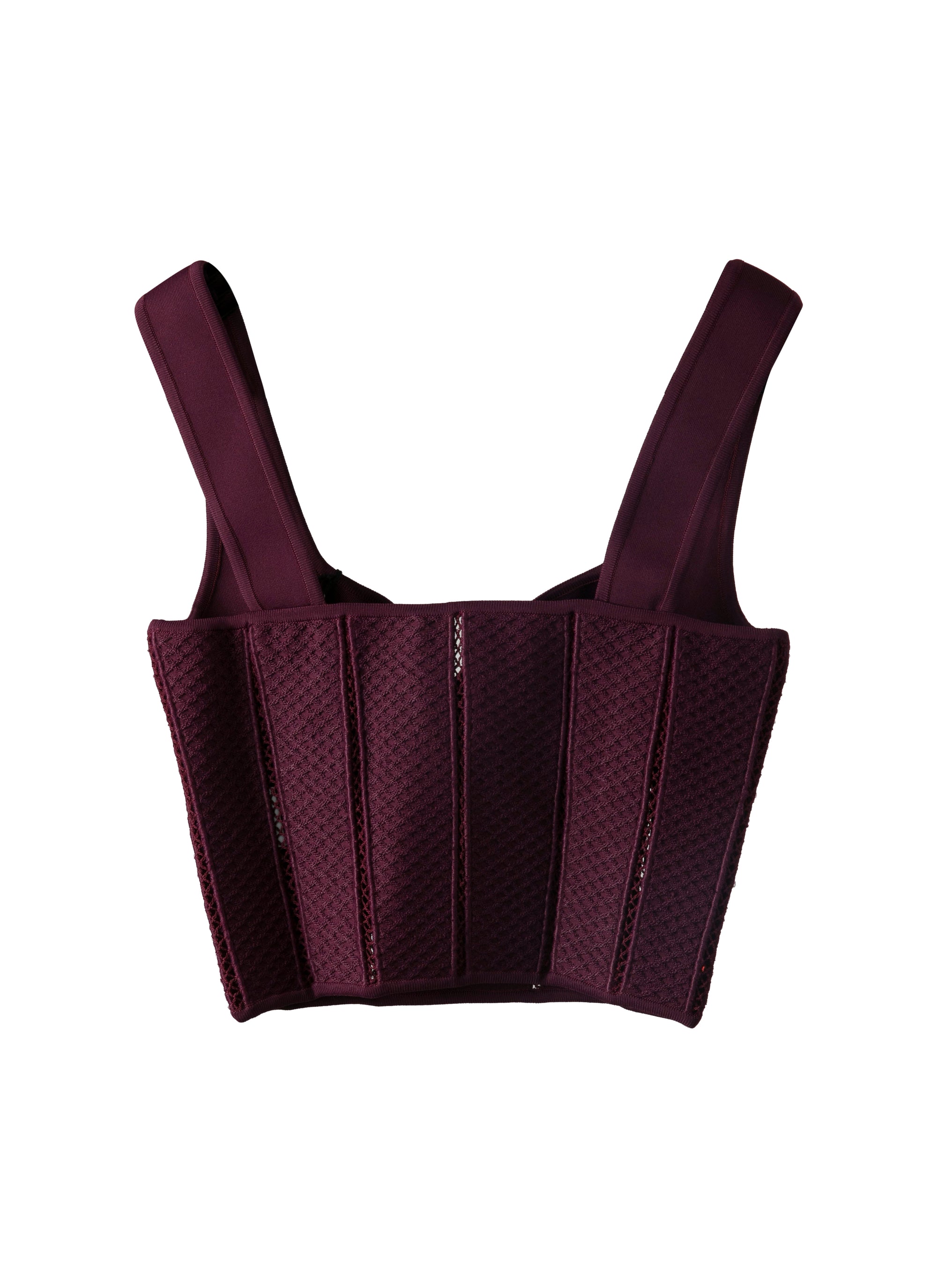 Two-piece corset top - Garnet