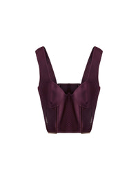 Two-piece corset top - Garnet