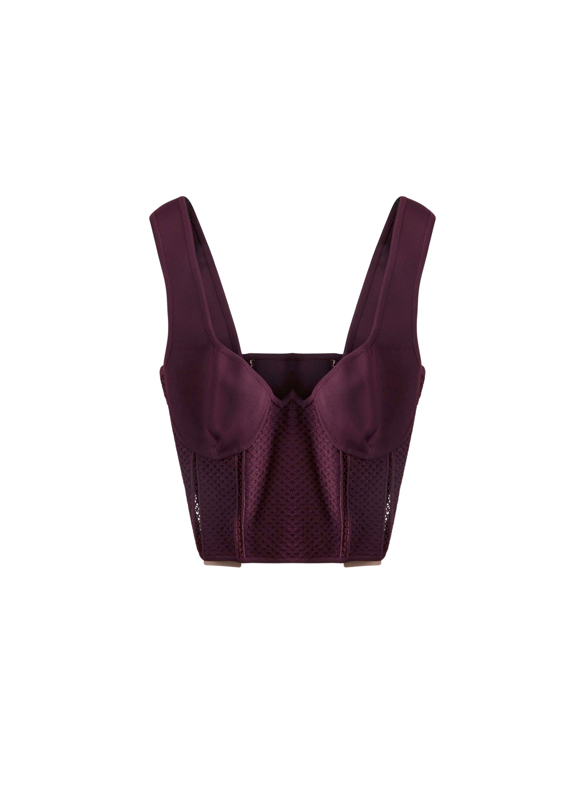 Two-piece corset top - Garnet