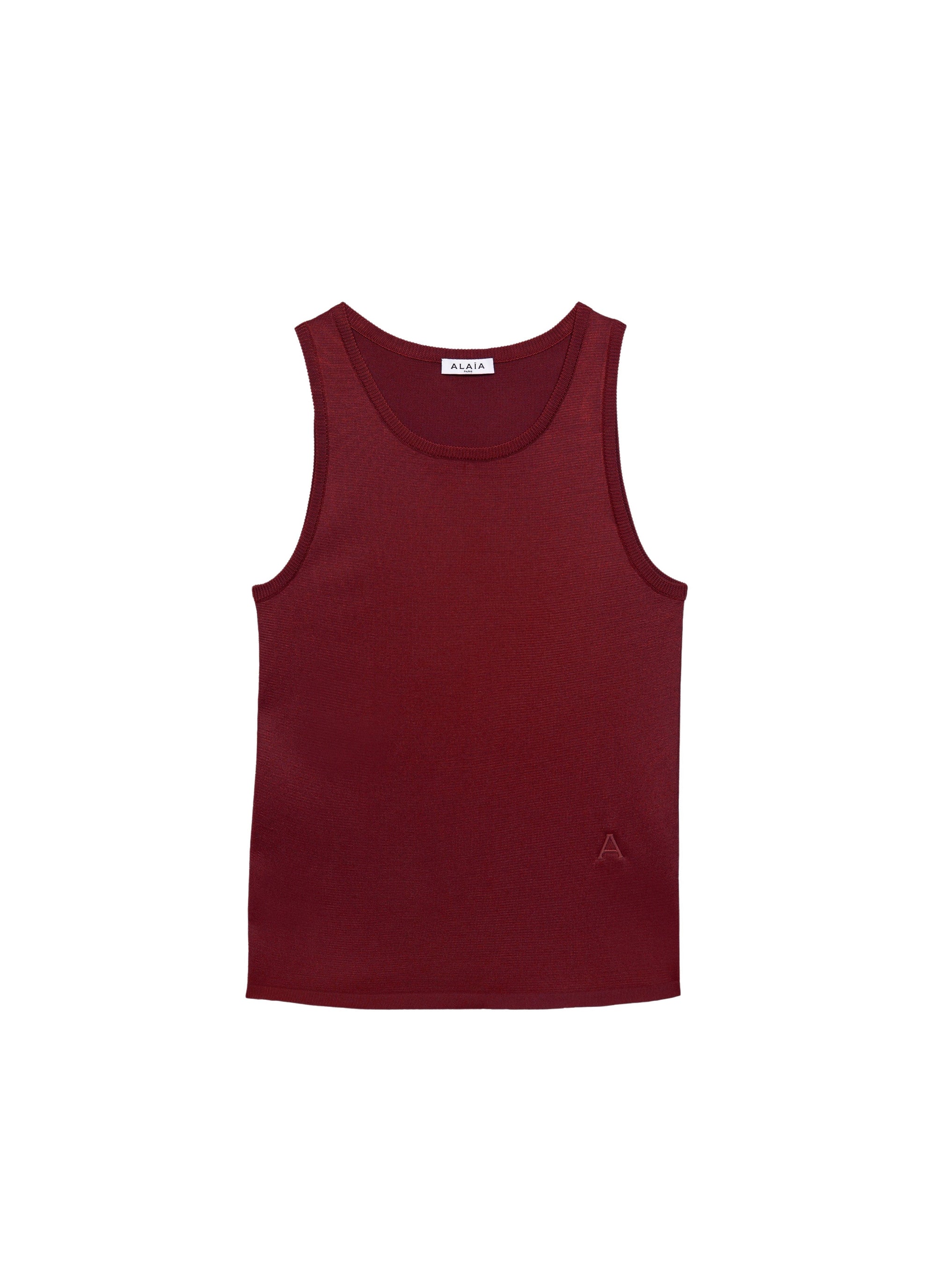 Shiny tank top - Bordeaux