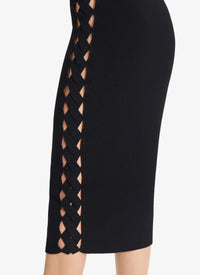 Openwork long sleeve top - Black Alaïa
