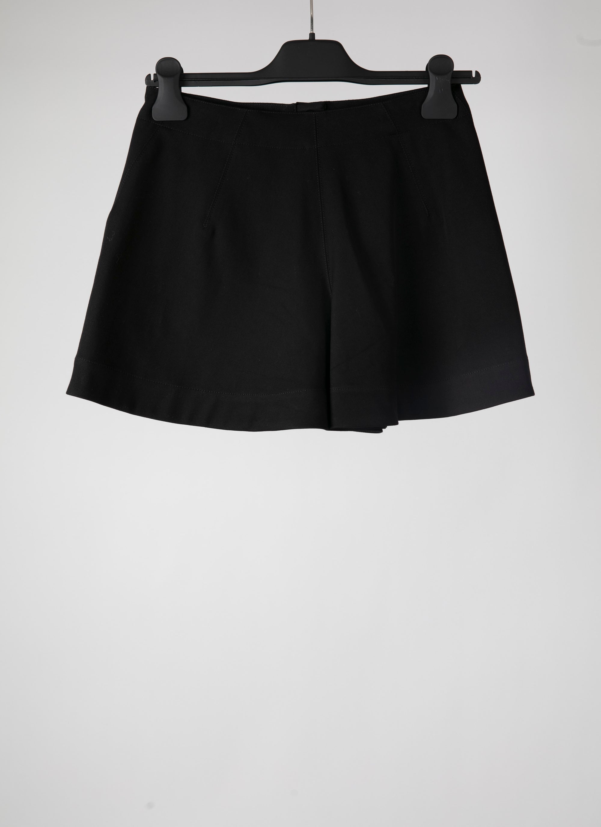 Jupe-short unie - Noir