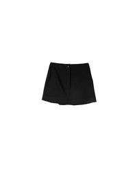 Jupe-short unie - Noir