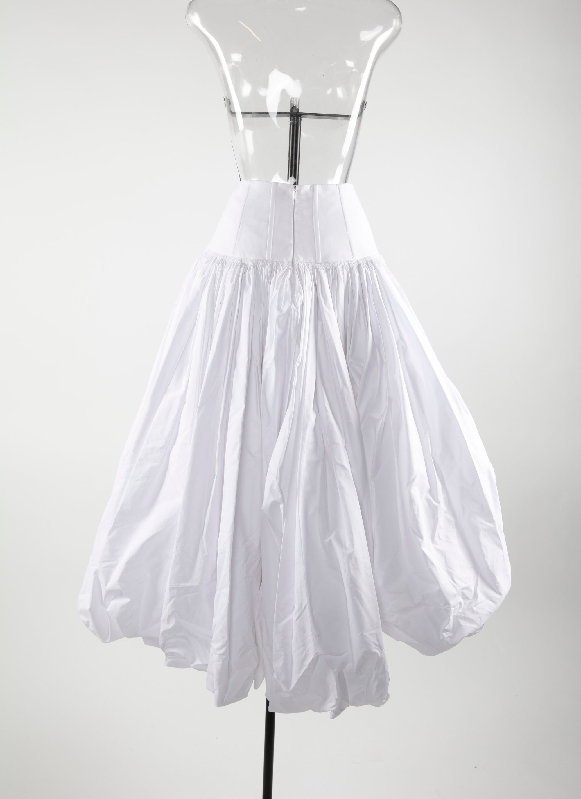 Jupe longue boule - Blanc
