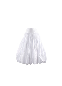 Jupe longue boule - Blanc