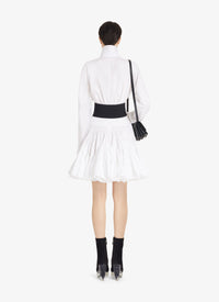 Flounced skirt in cotton - Black