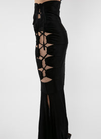 Banded skirt - Black intense