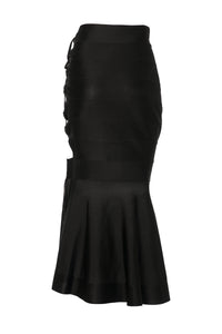 Banded skirt - Black intense