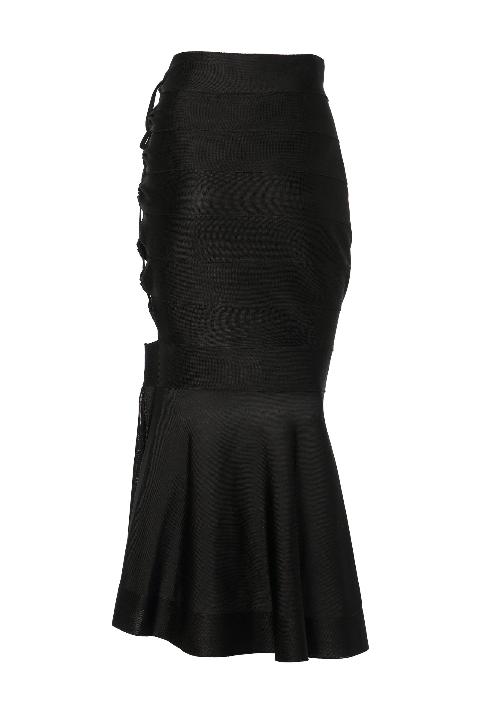 Banded skirt - Black intense