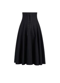 Corset midi skirt - Black Alaïa