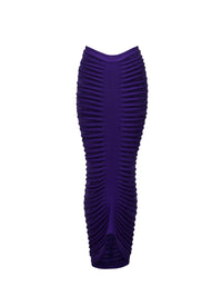 Jupe longue en velours - Ultraviolet