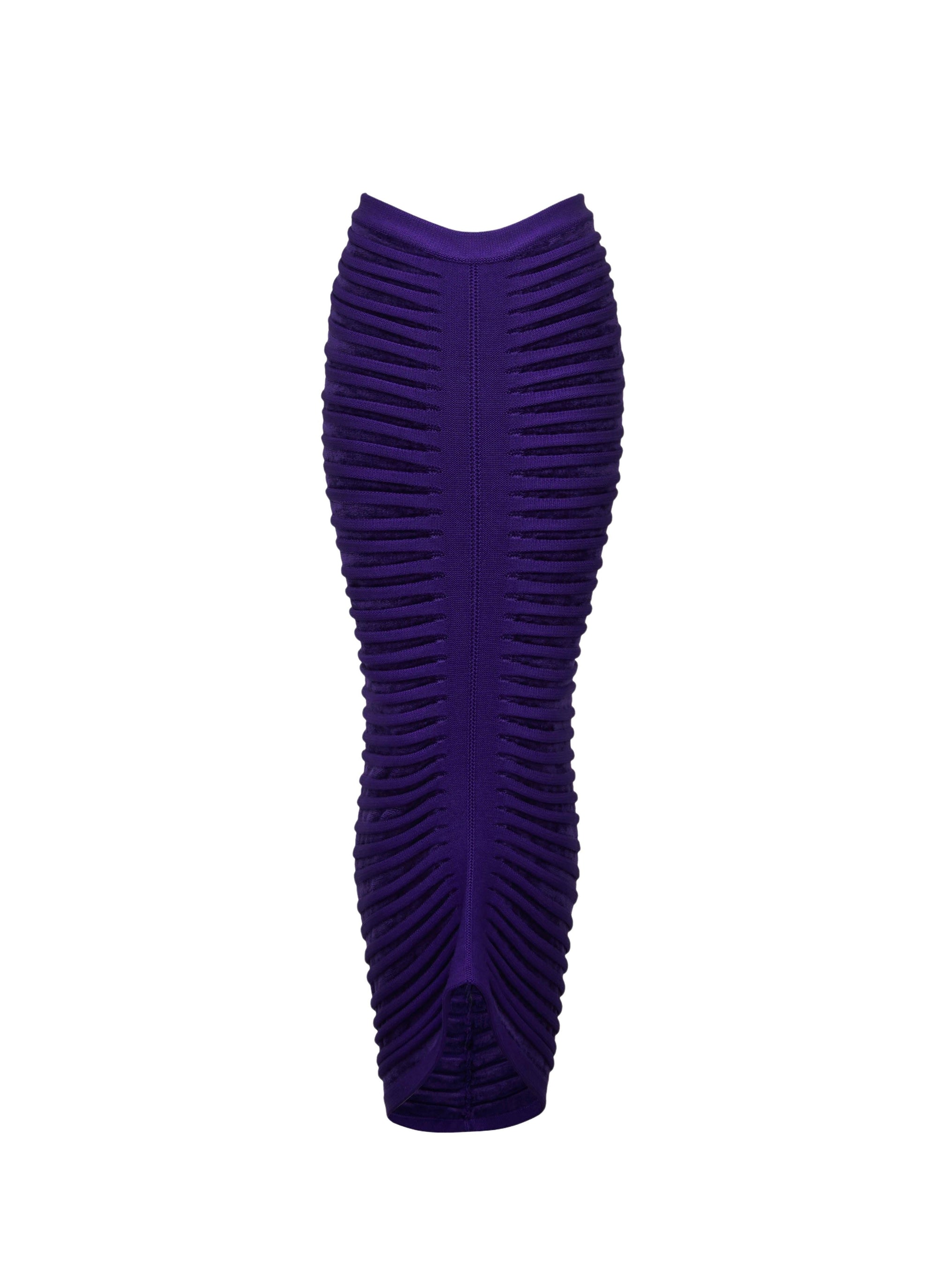 Jupe longue en velours - Ultraviolet
