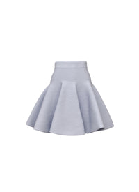 Circular ribbed skirt - Pastel Blue