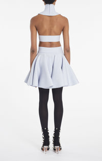 Jupe à côte circulaire - Noir Alaïa