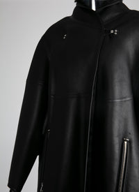 Manteau édition en laine - Noir