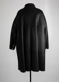 Manteau édition en laine - Noir