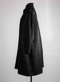 Manteau édition en laine - Noir