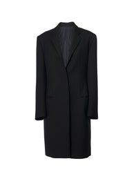 Manteau crombi en laine - Noir
