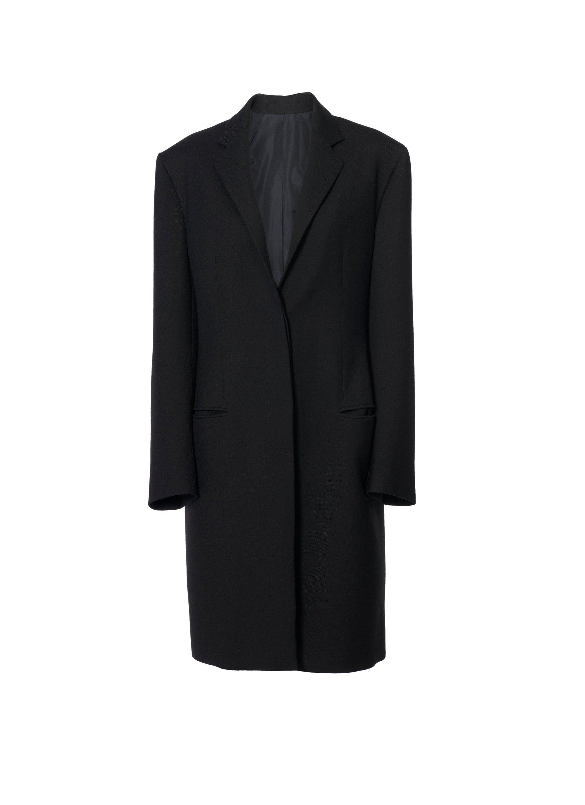Manteau crombi en laine - Noir