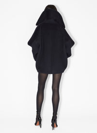 Caban oversize en laine - Marine