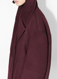 Long cashmere and wool coat - Black Alaïa