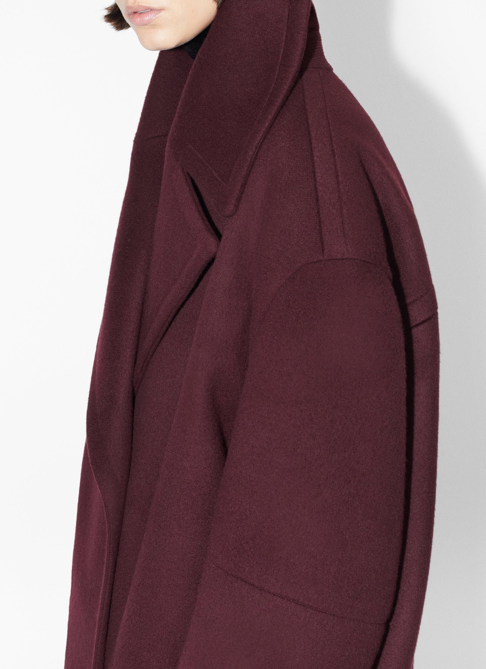 Long cashmere and wool coat - Black Alaïa