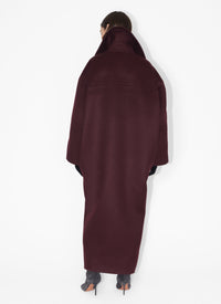 Long cashmere and wool coat - Black Alaïa
