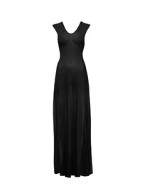 Sheer evening dress - Black Alaïa