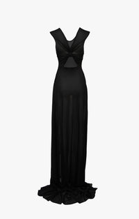 Sheer evening dress - Black Alaïa