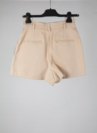 Short taille haute basique - Sable