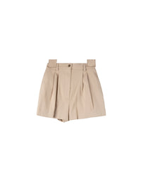 Short taille haute basique - Sable